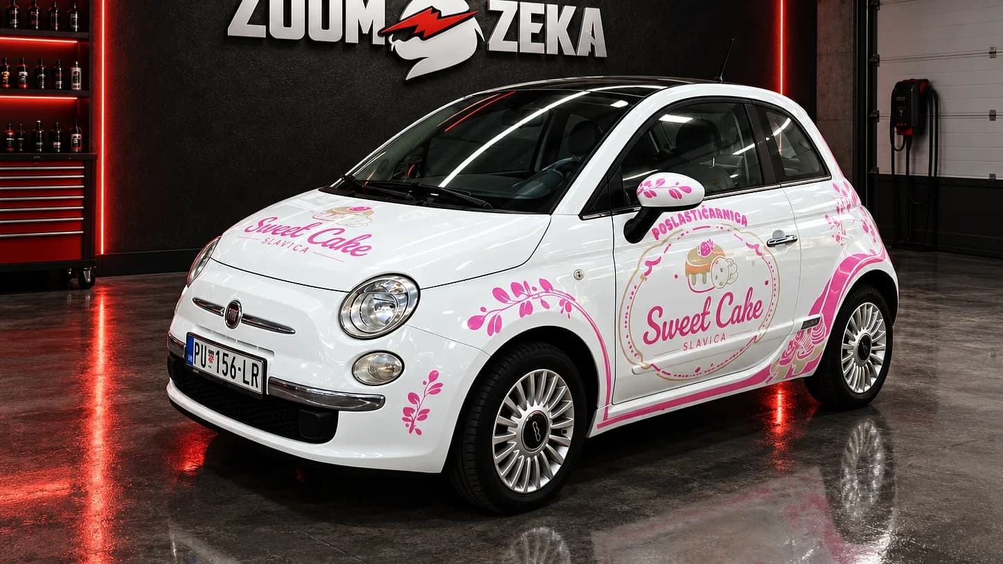 Fiat 500, full branding sa katovanom folijom