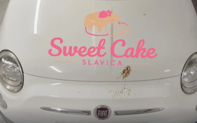 Fiat 500 — full branding sa katovanom folijom — posle